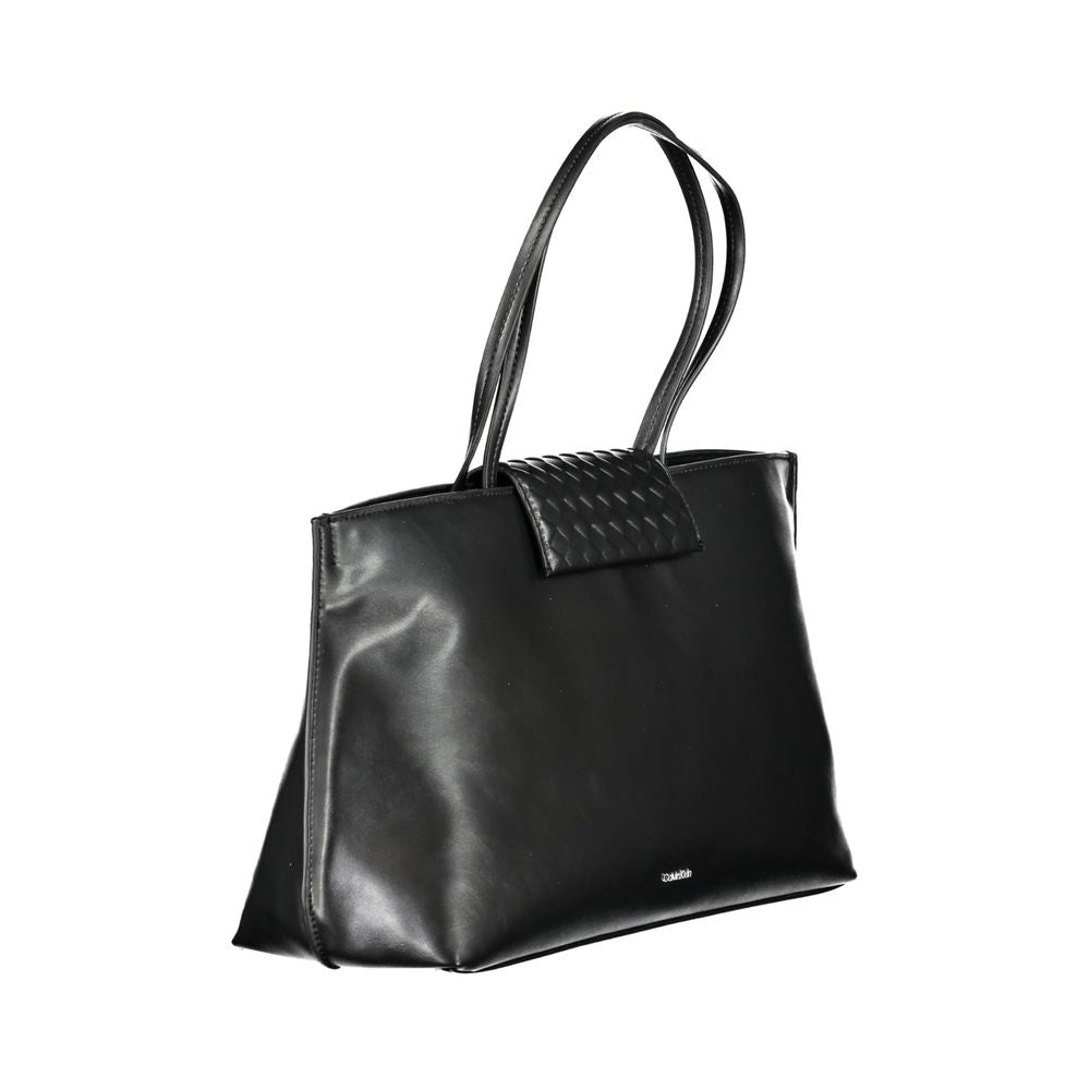 Black Polyester Handbag