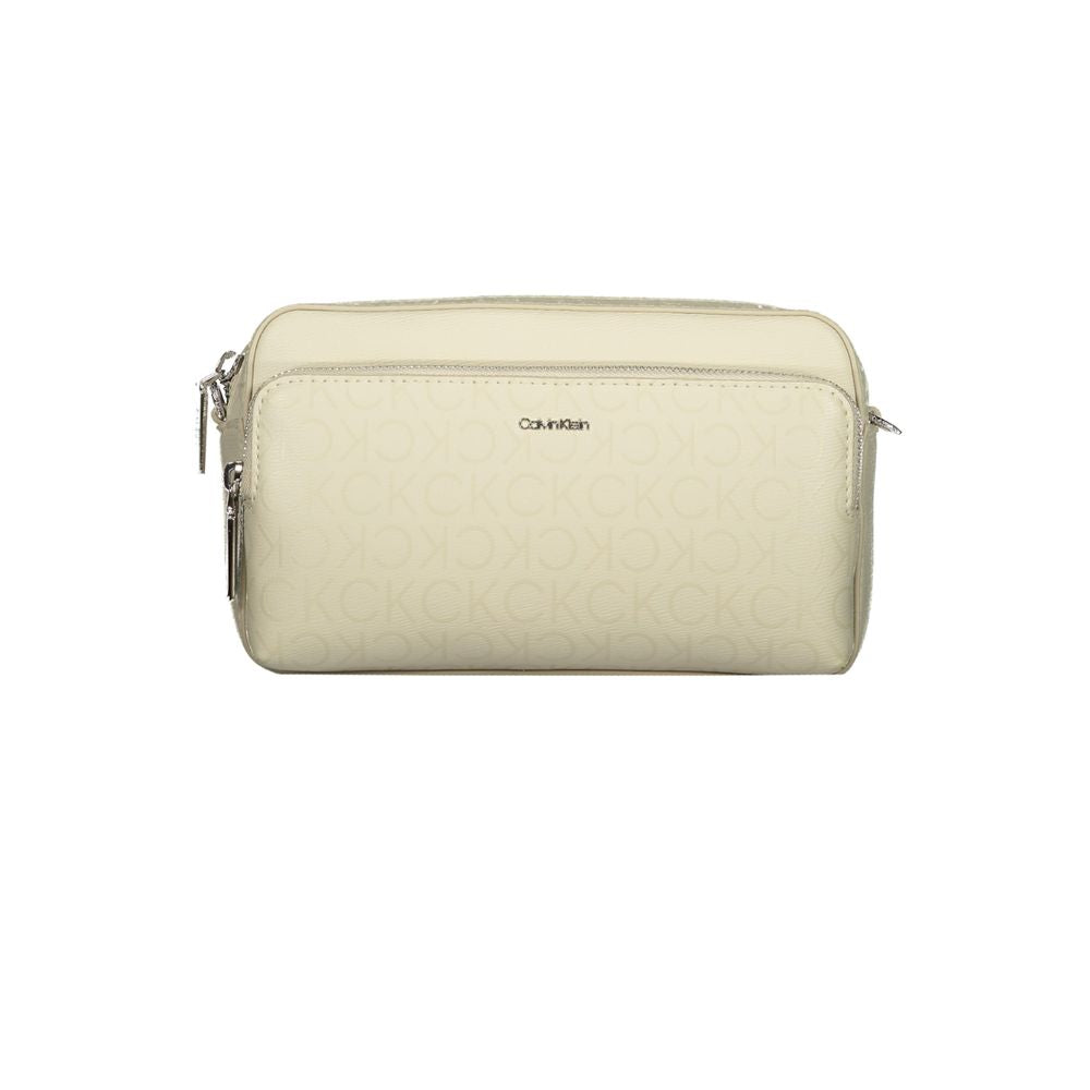 Bolso de poliéster beige