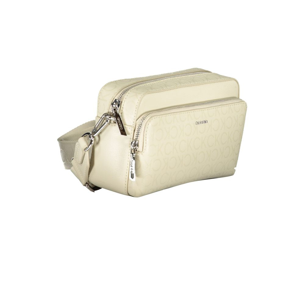 Bolso de poliéster beige