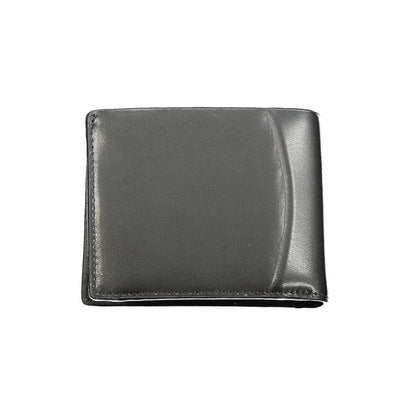 Cartera de piel negra