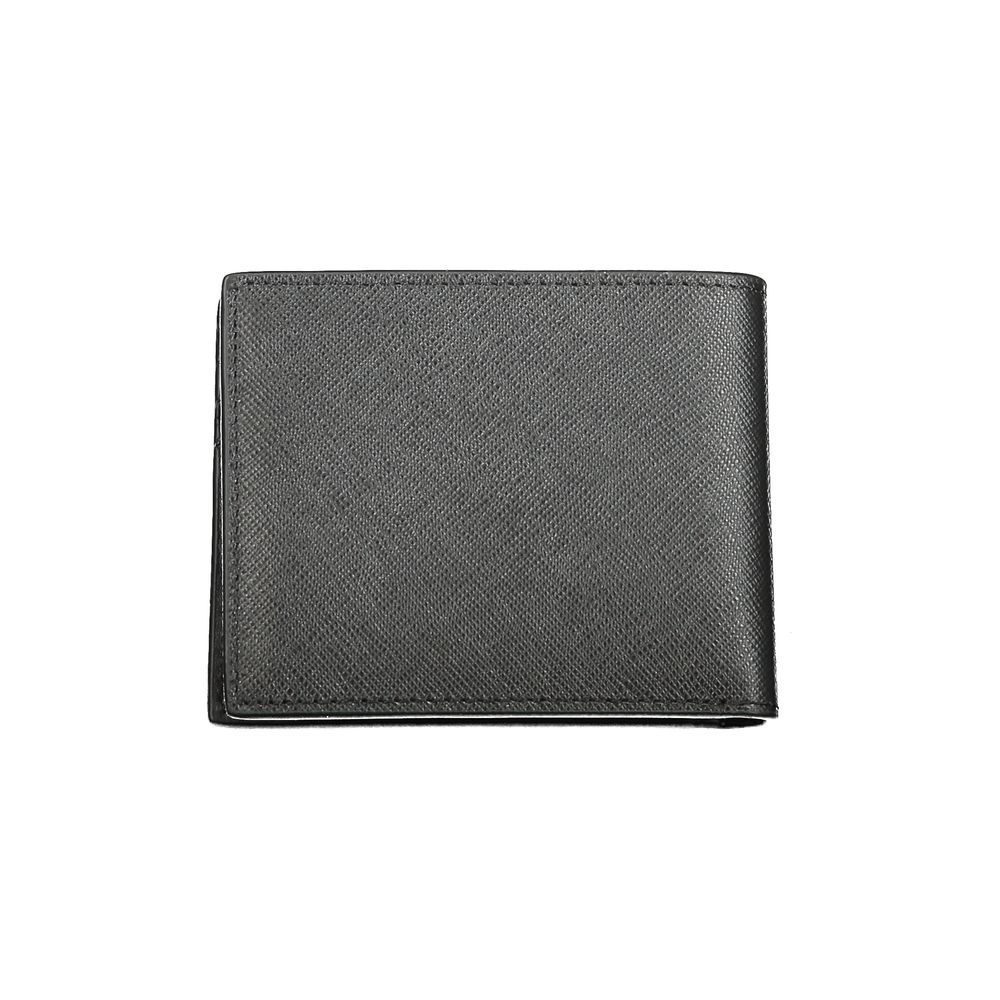 Cartera de piel negra