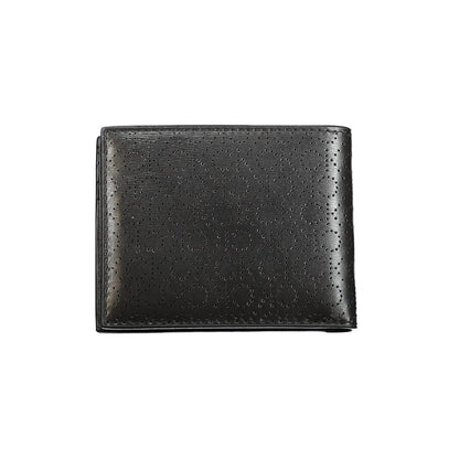 Cartera de piel negra