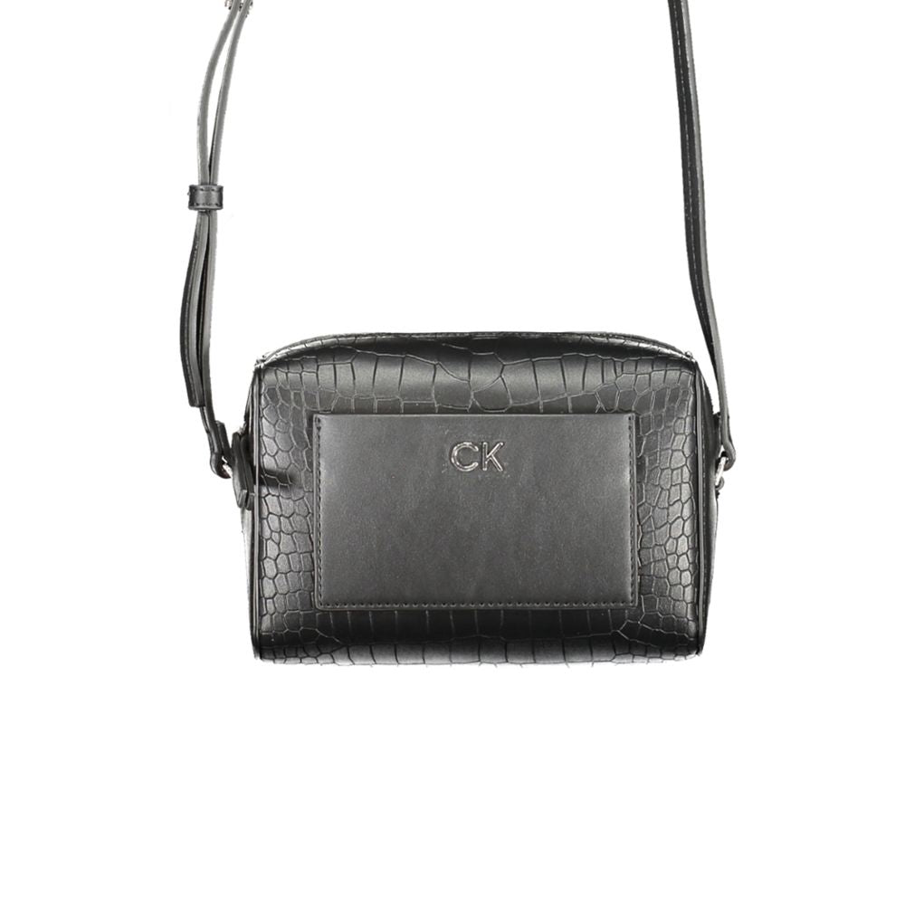 Black Polyester Handbag