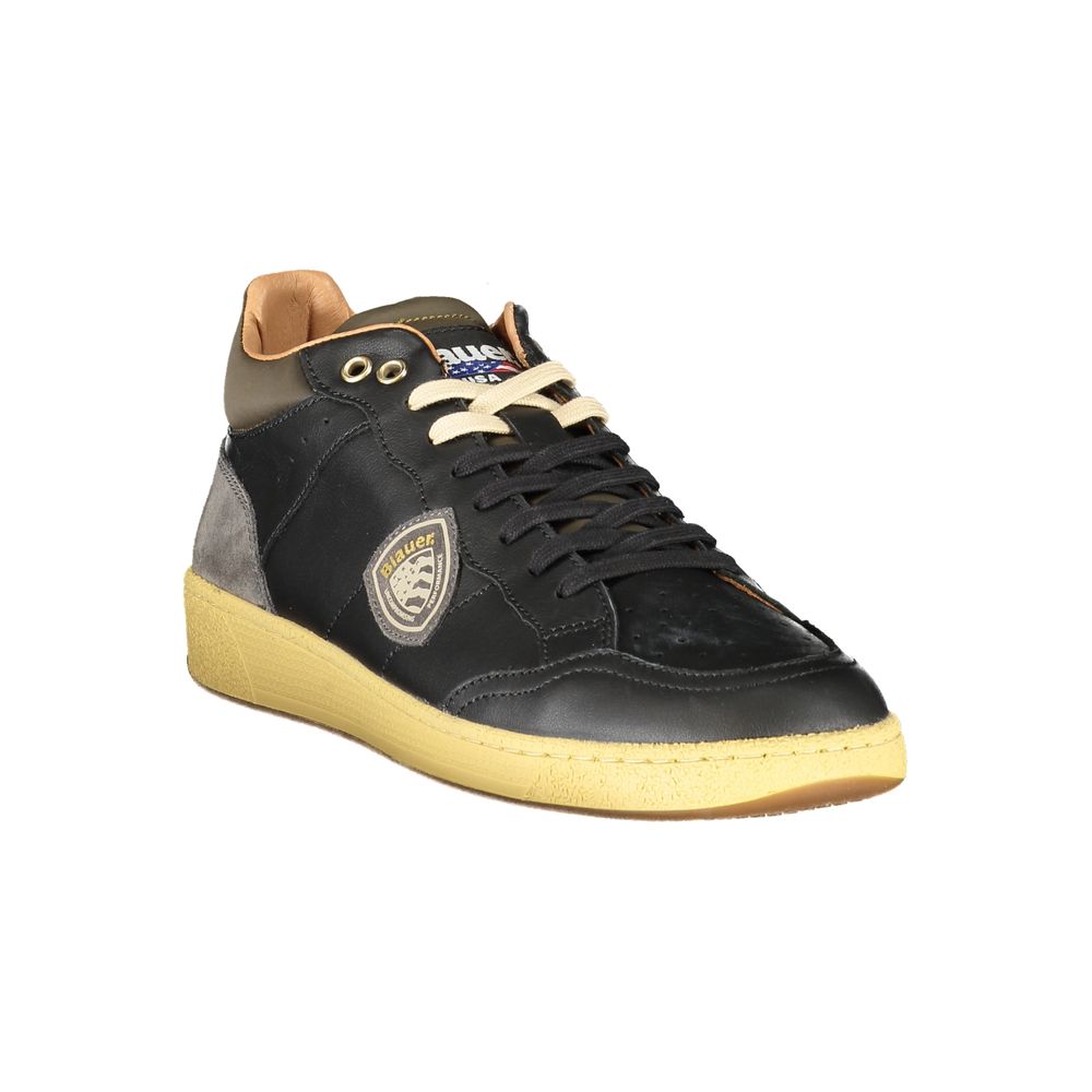 Black Polyester Sneaker