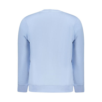 Light Blue Cotton Men Sweater