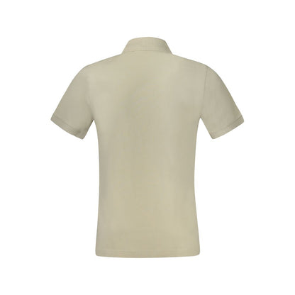 Polo de algodón beige para hombre