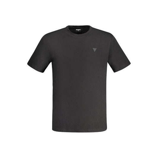 Camiseta negra de algodón para hombre