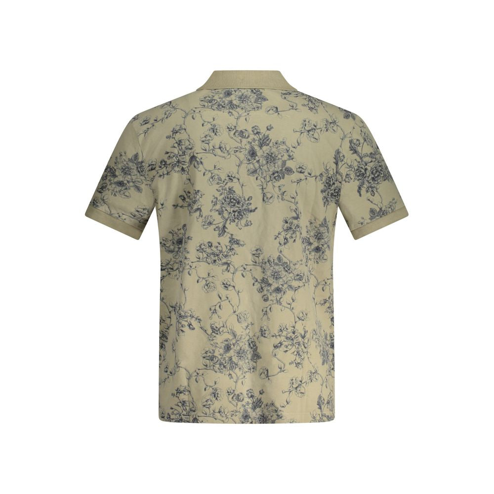 Polo de algodón beige para hombre