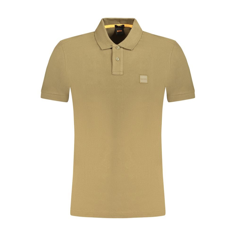 Polo verde de algodón para hombre