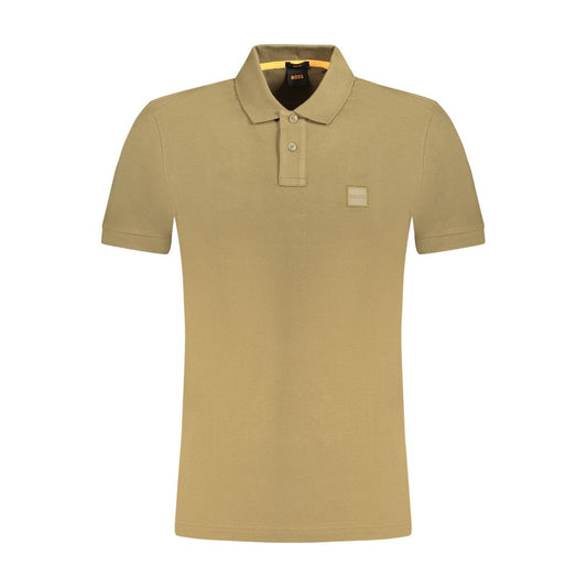 Polo verde de algodón para hombre