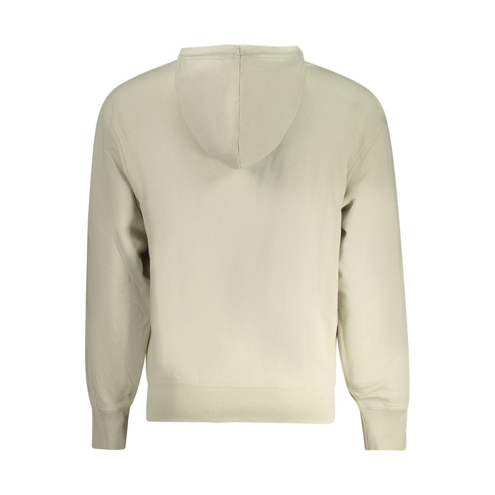 Beige Cotton Men Sweater