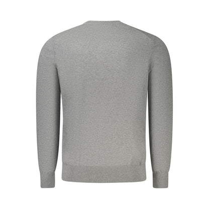 Gray Cotton Men Sweater