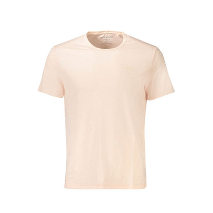 Pink Cotton Men T-Shirt