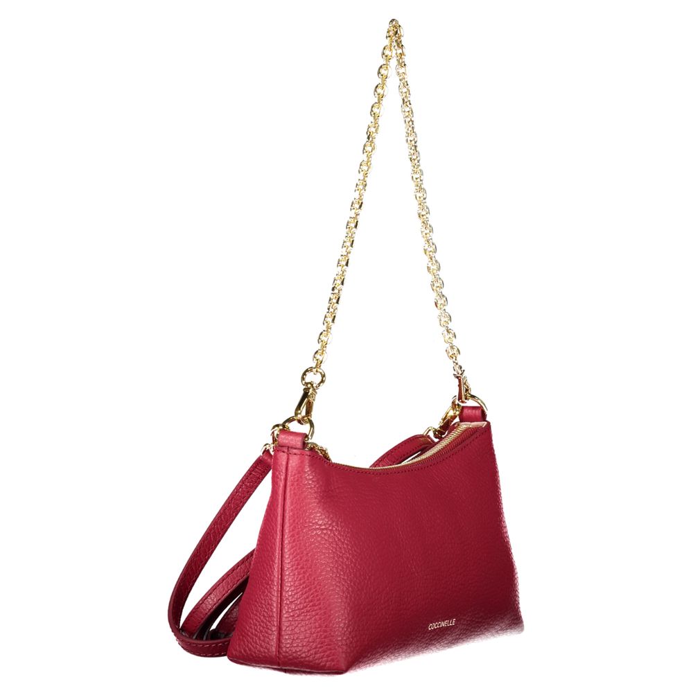 Red Leather Women Handbag