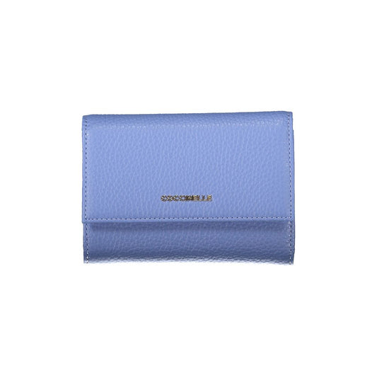 Light Blue Leather Women Wallet