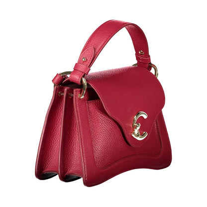 Red Leather Women Handbag