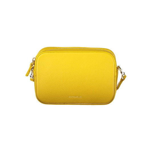 Yellow Leather Women Handbag