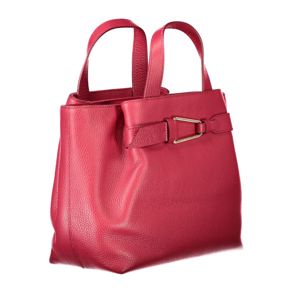 Red Leather Women Handbag