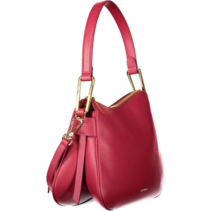 Red Leather Women Handbag