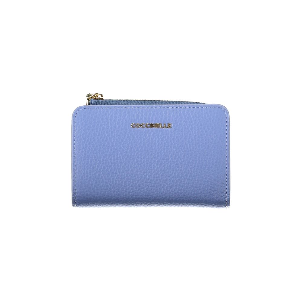 Light Blue Leather Women Wallet