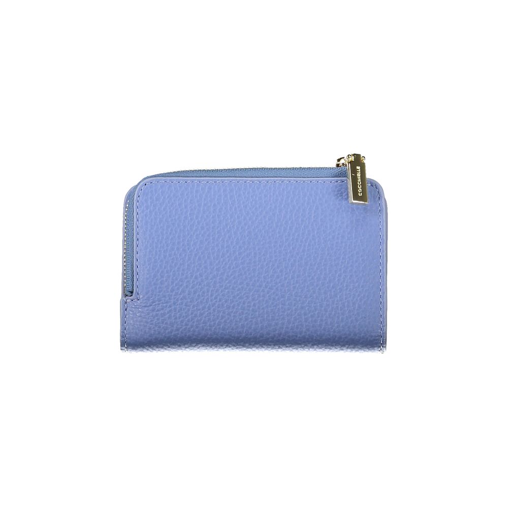 Light Blue Leather Women Wallet