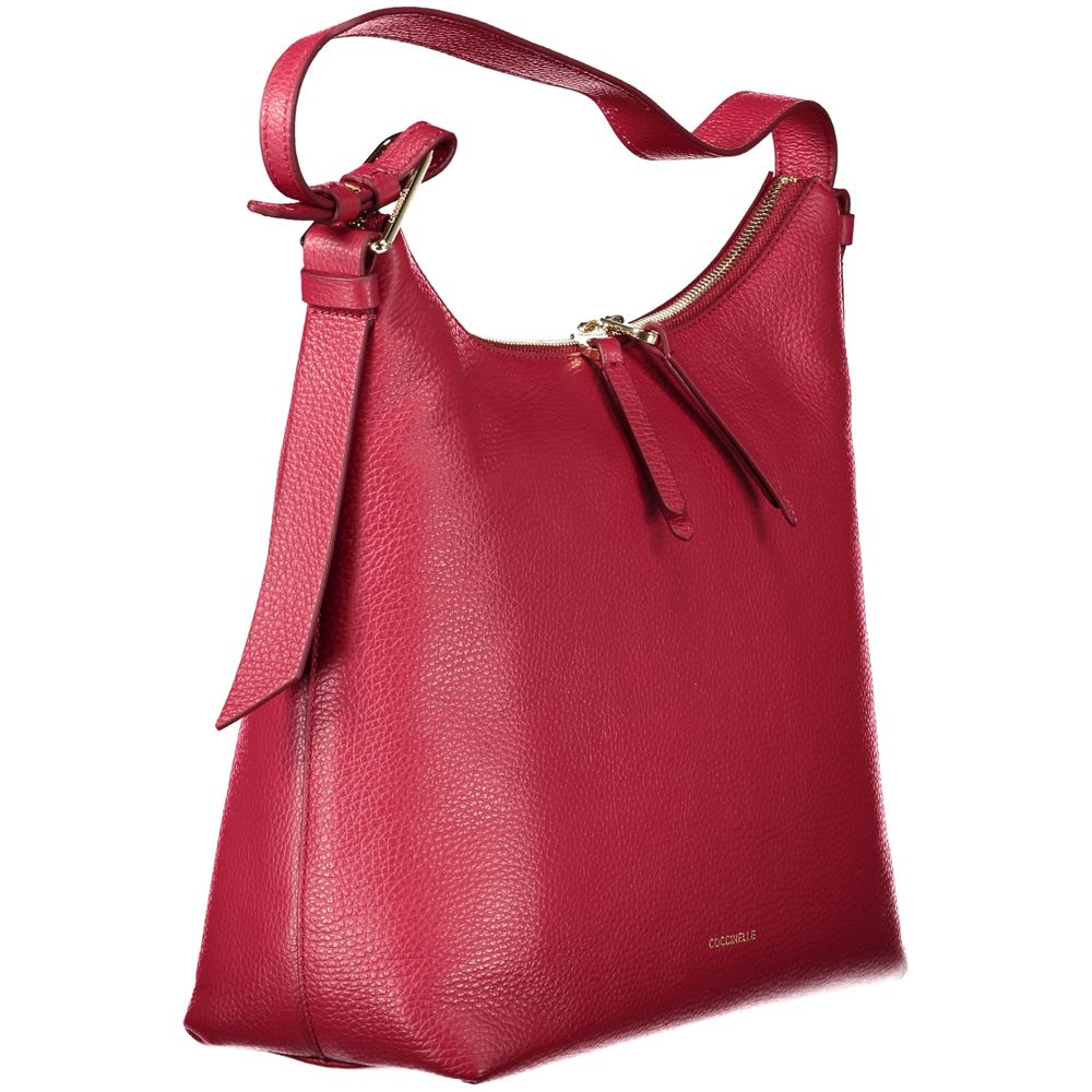 Red Leather Women Handbag