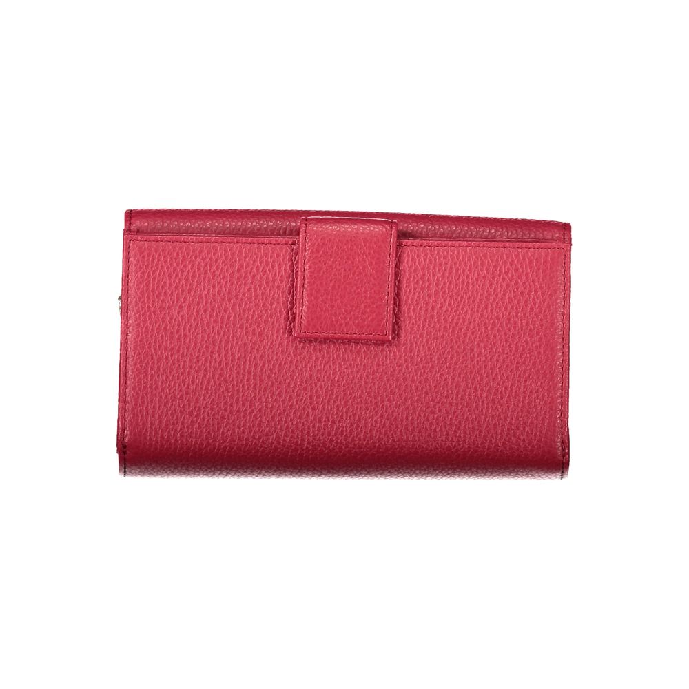 Red Leather Women Wallet