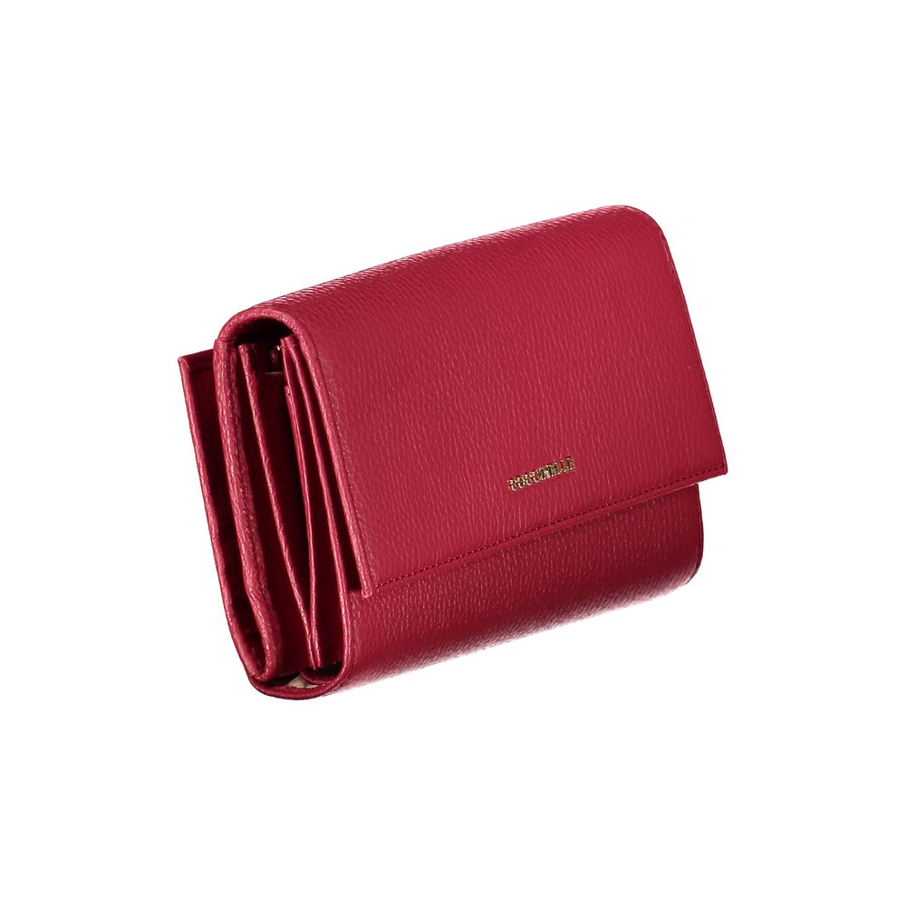 Red Leather Women Wallet