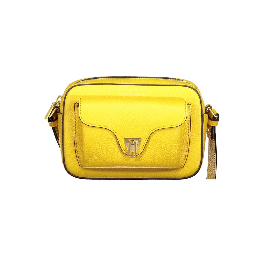 Yellow Leather Women Handbag