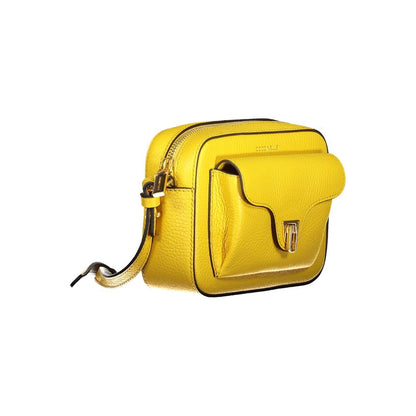 Yellow Leather Women Handbag