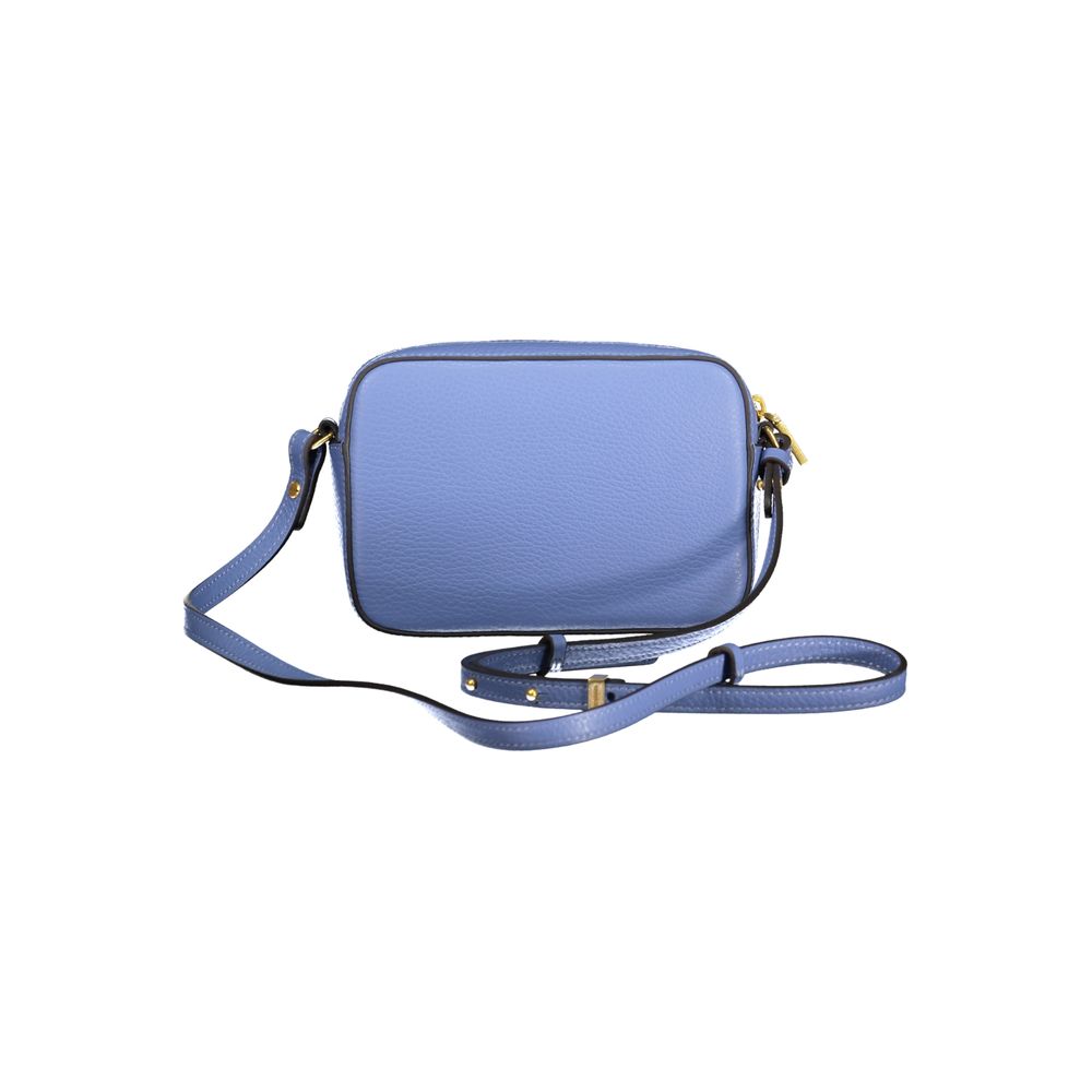 Light Blue Leather Women Handbag