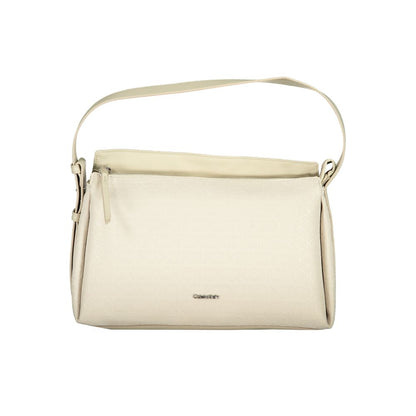 Bolso de poliéster beige