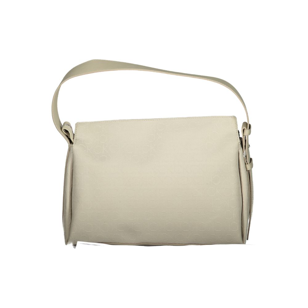 Bolso de poliéster beige