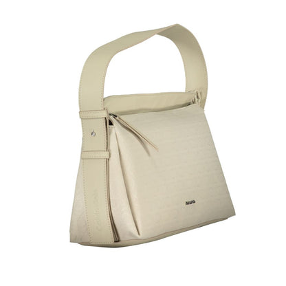 Bolso de poliéster beige