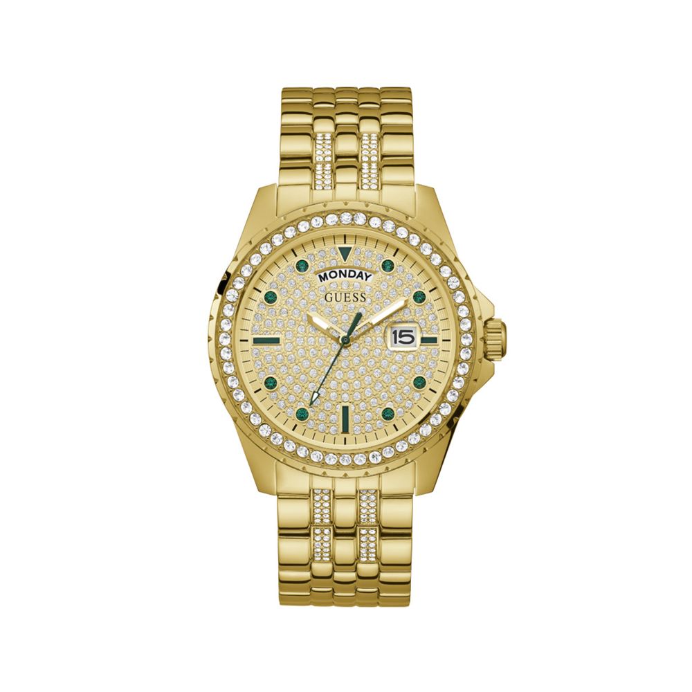 Reloj de acero inoxidable dorado