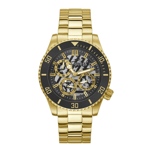 Reloj de acero dorado