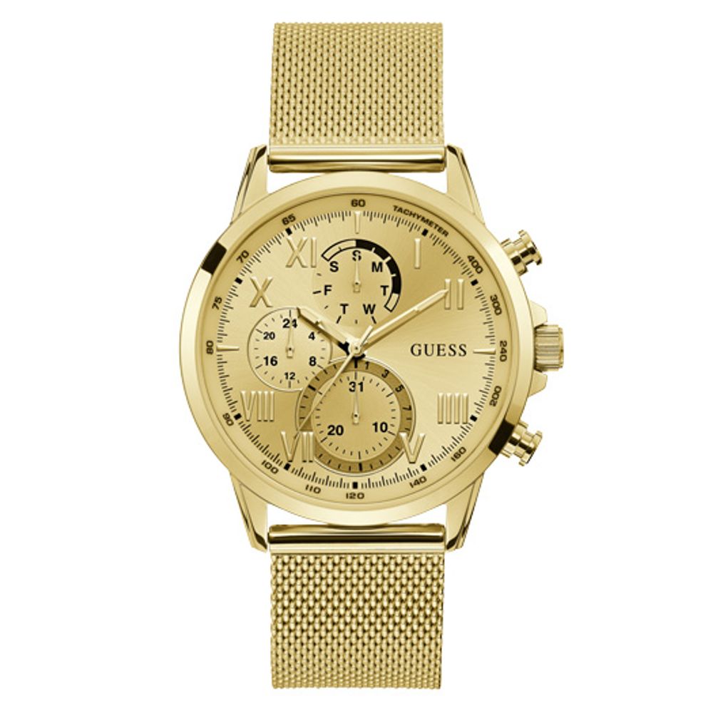 Reloj de acero inoxidable dorado