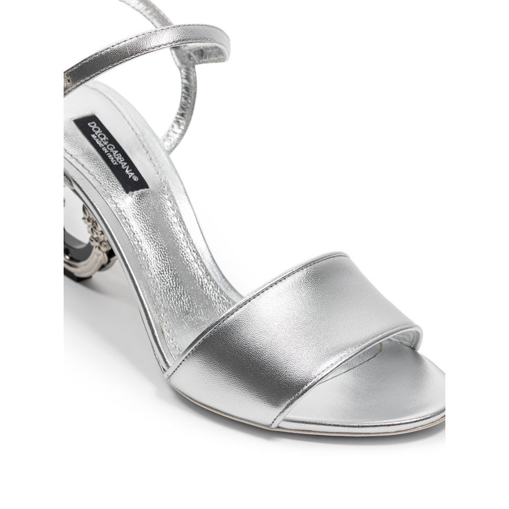 Gray Leather Sandal