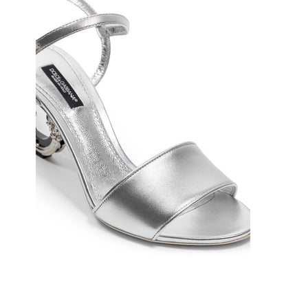 Gray Leather Sandal