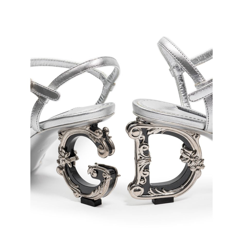 Gray Leather Sandal