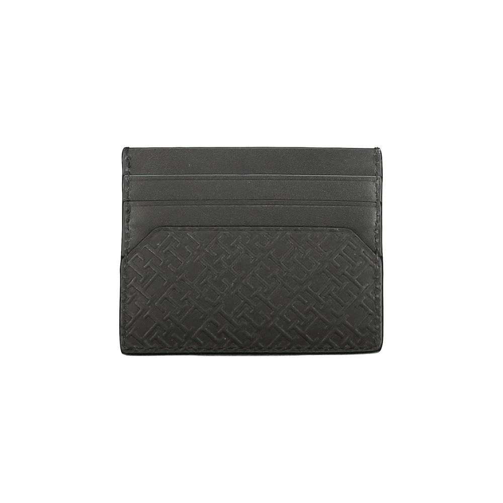 Cartera de piel negra