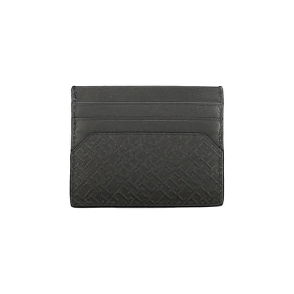 Cartera de piel negra