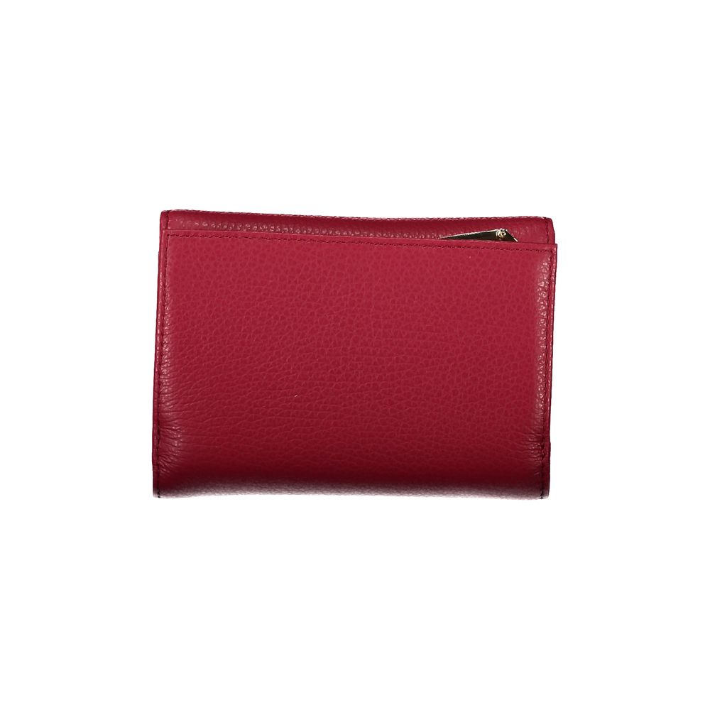 Red Leather Women Wallet