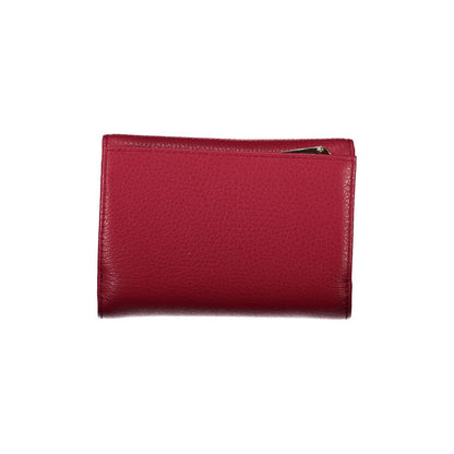 Red Leather Women Wallet