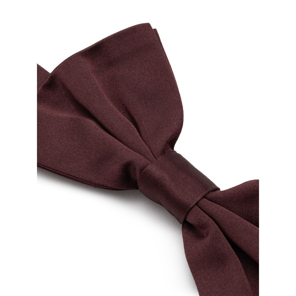 Burgundy Silk Bowty