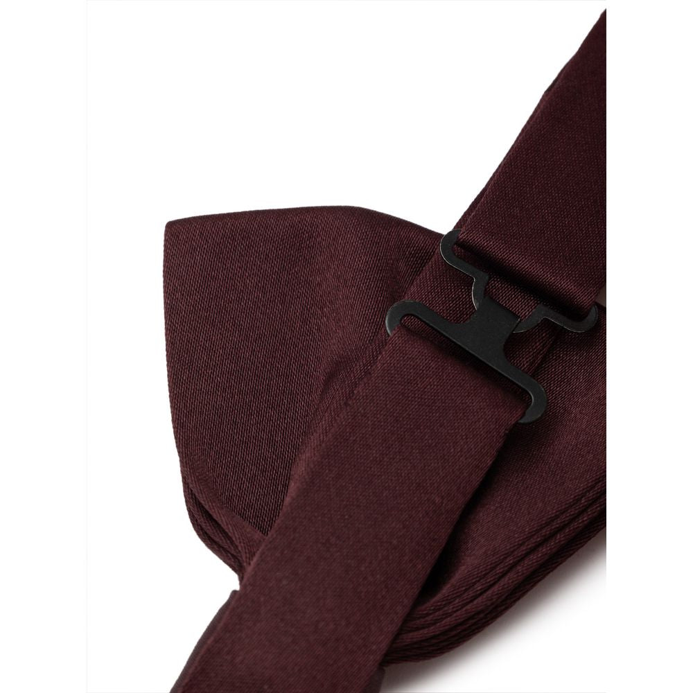 Burgundy Silk Bowty