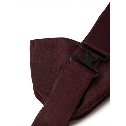 Burgundy Silk Bowty