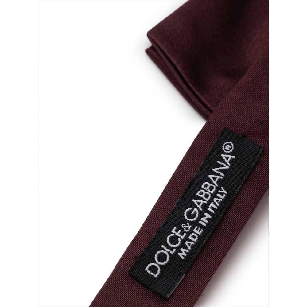 Burgundy Silk Bowty