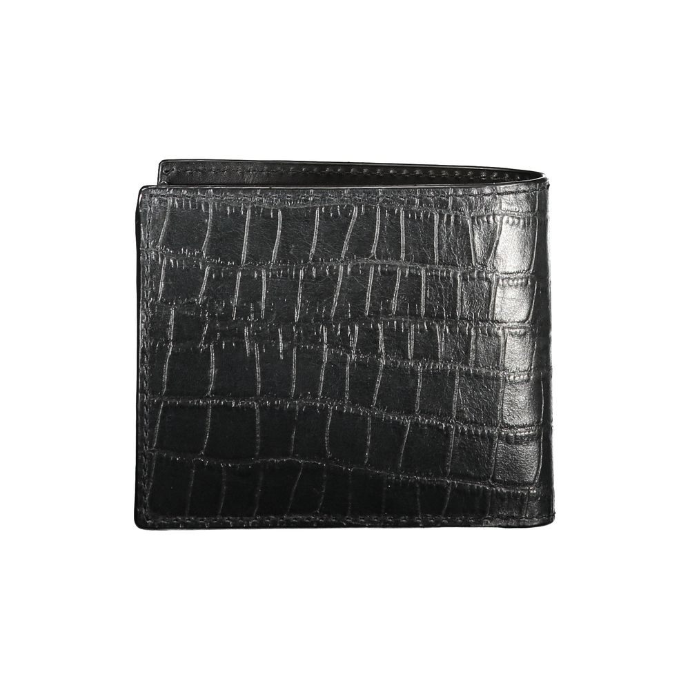 Cartera de piel negra