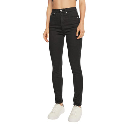 Black Cotton Skinny Jean